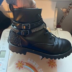 Black Blingy Mix no 6 Work boots 3